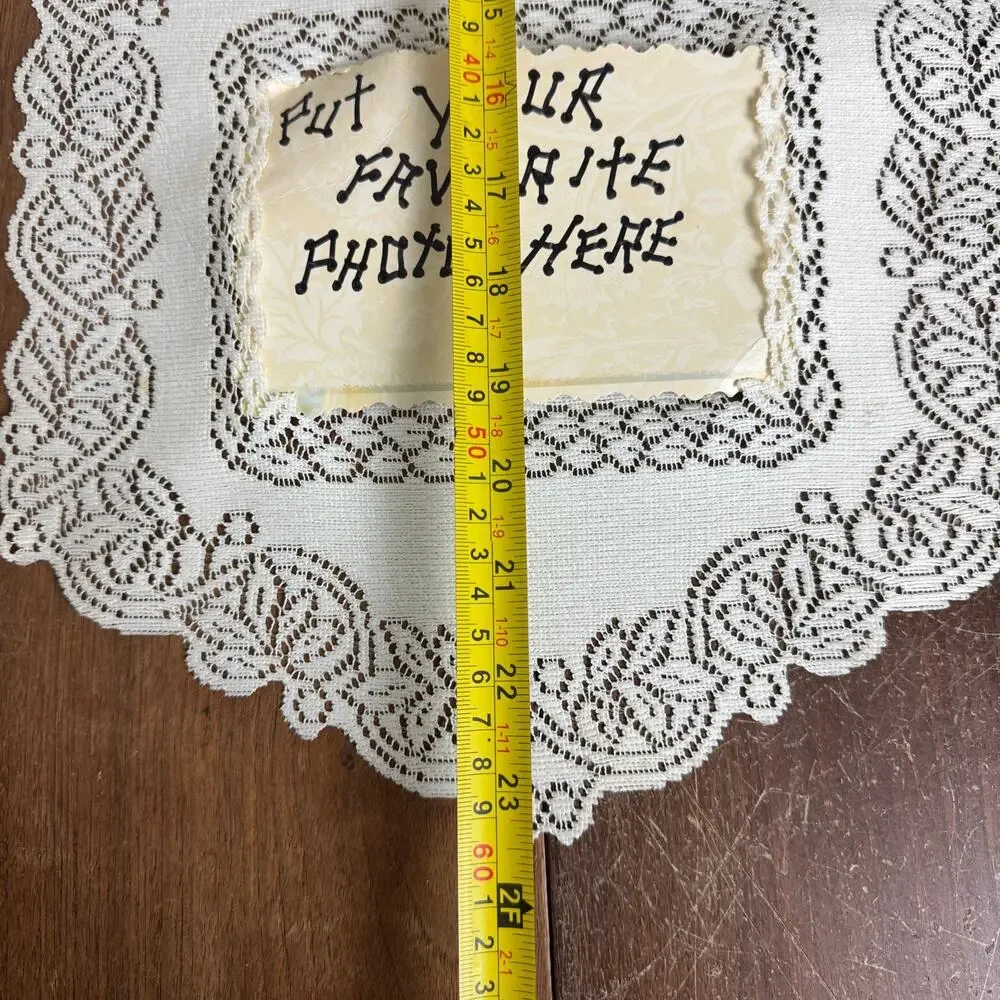 Hanging Doily Style Sunflower Proud Parent Quote 4x6 picture‎ frame Wall Decor